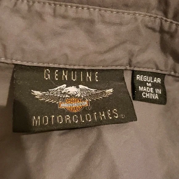 Harley Davidson Genuine Shop Shirt Men's Medium.  FF98 - Picture 7 of 7